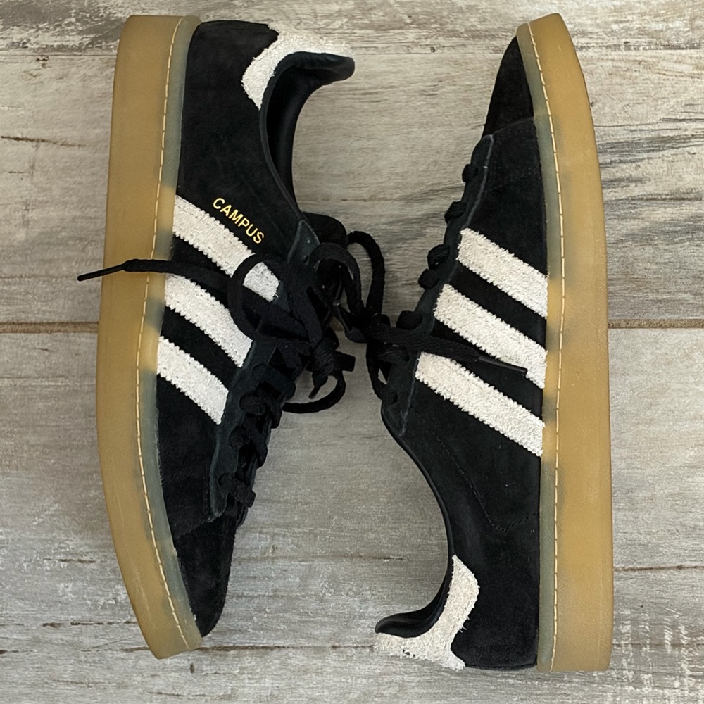 adidas Originals Campus Black Suede Sneakers